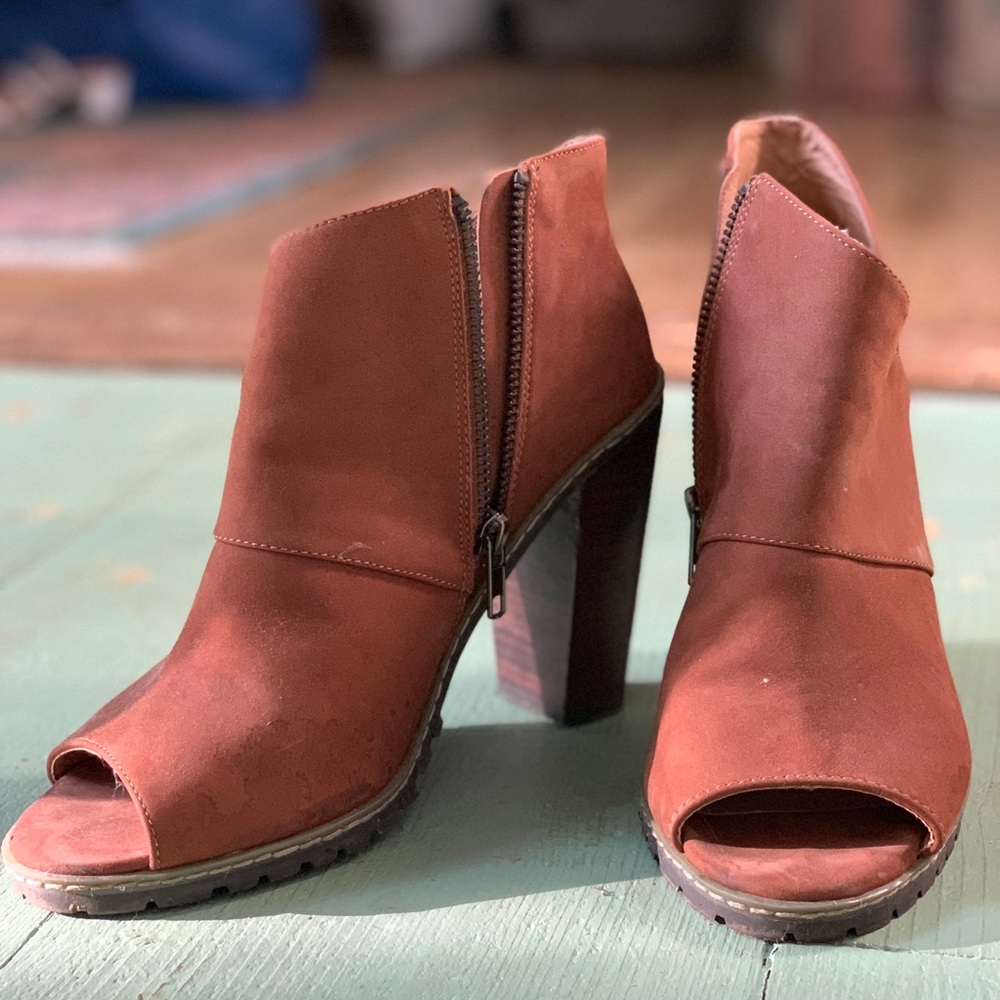 Peep toe booties, Kelsi Dagger